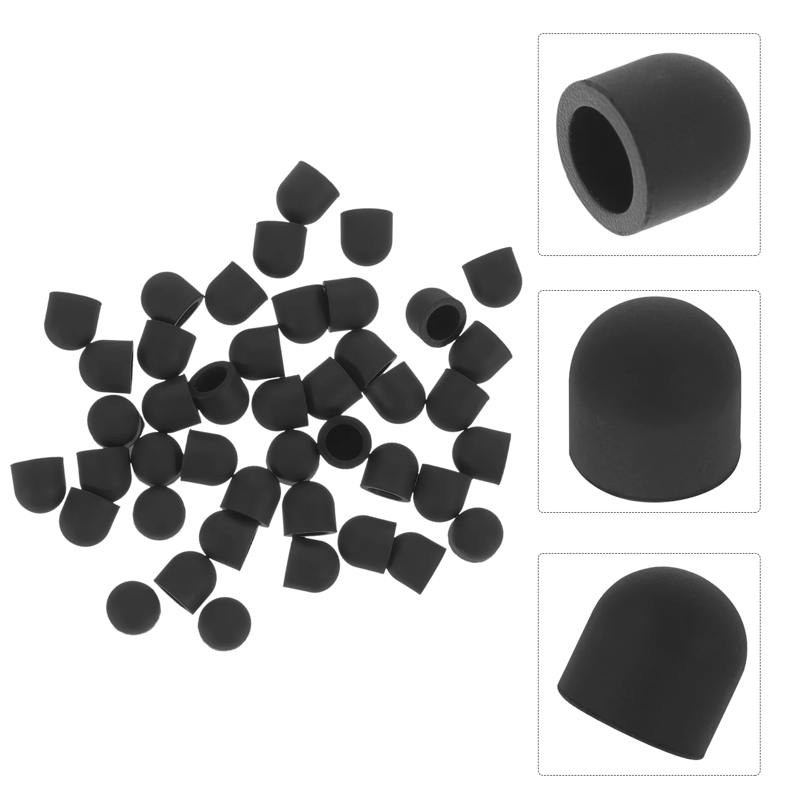 50 Pcs Capacitive Pen Silicone Tip Touchscreen Tips Head Nibs for Silica Gel Stylus Screens