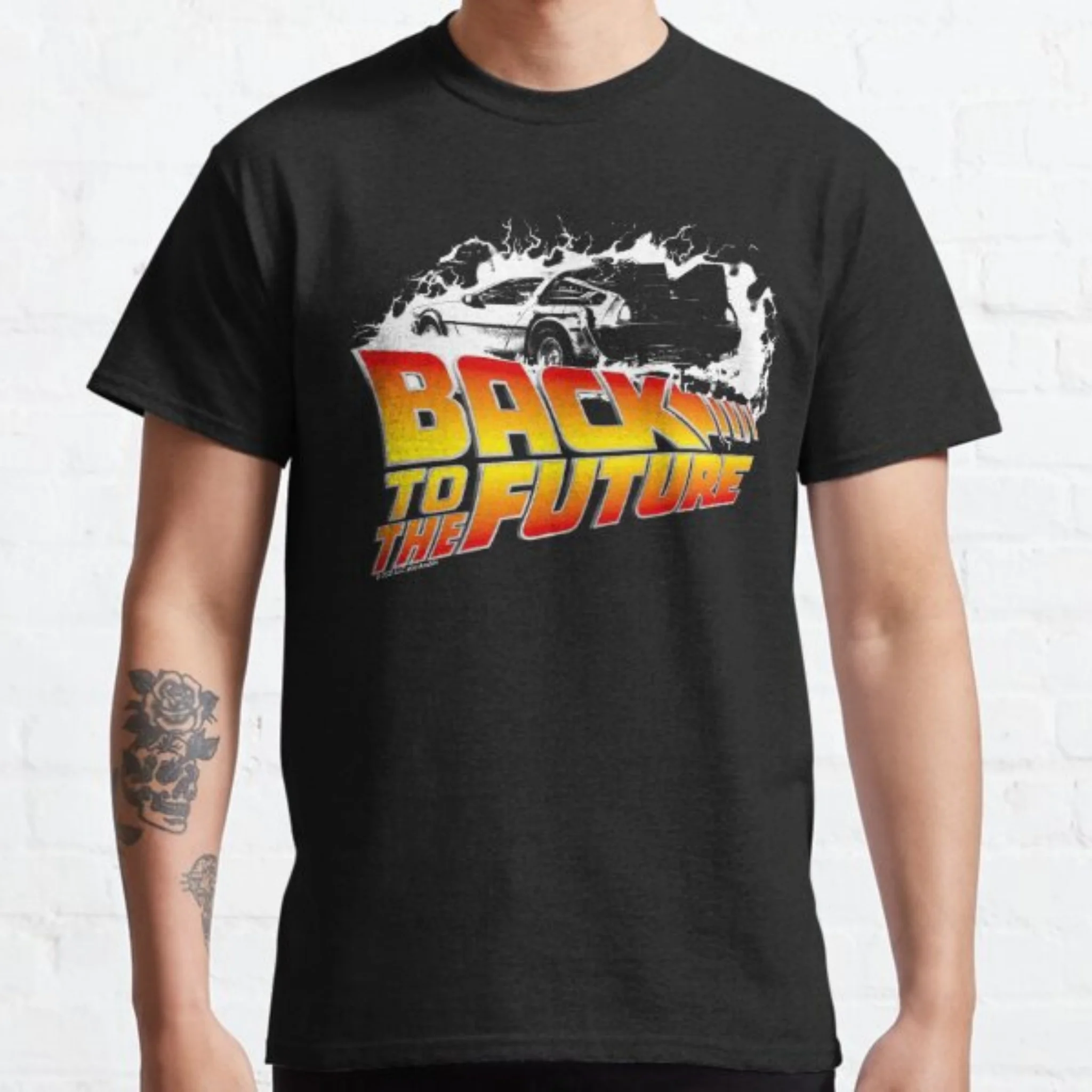 Camiseta de algodón con diseño de Back To The Future, Delorean Flux Capacitor, para hombres y mujeres, padres e hijos, adultos y niños