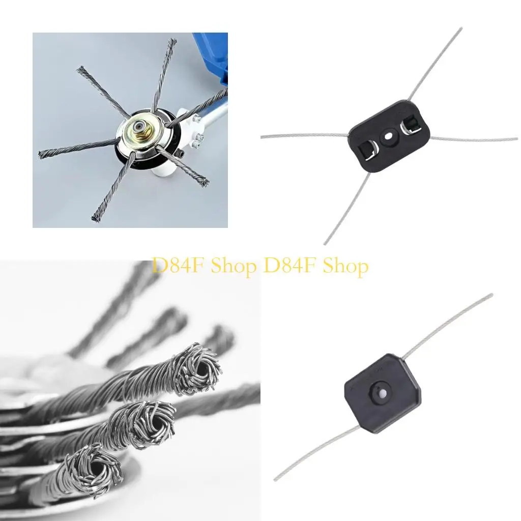 

D84F 6inch Steel Wire Wheel Head Grass Trimmer Head Universal Brush Replacement