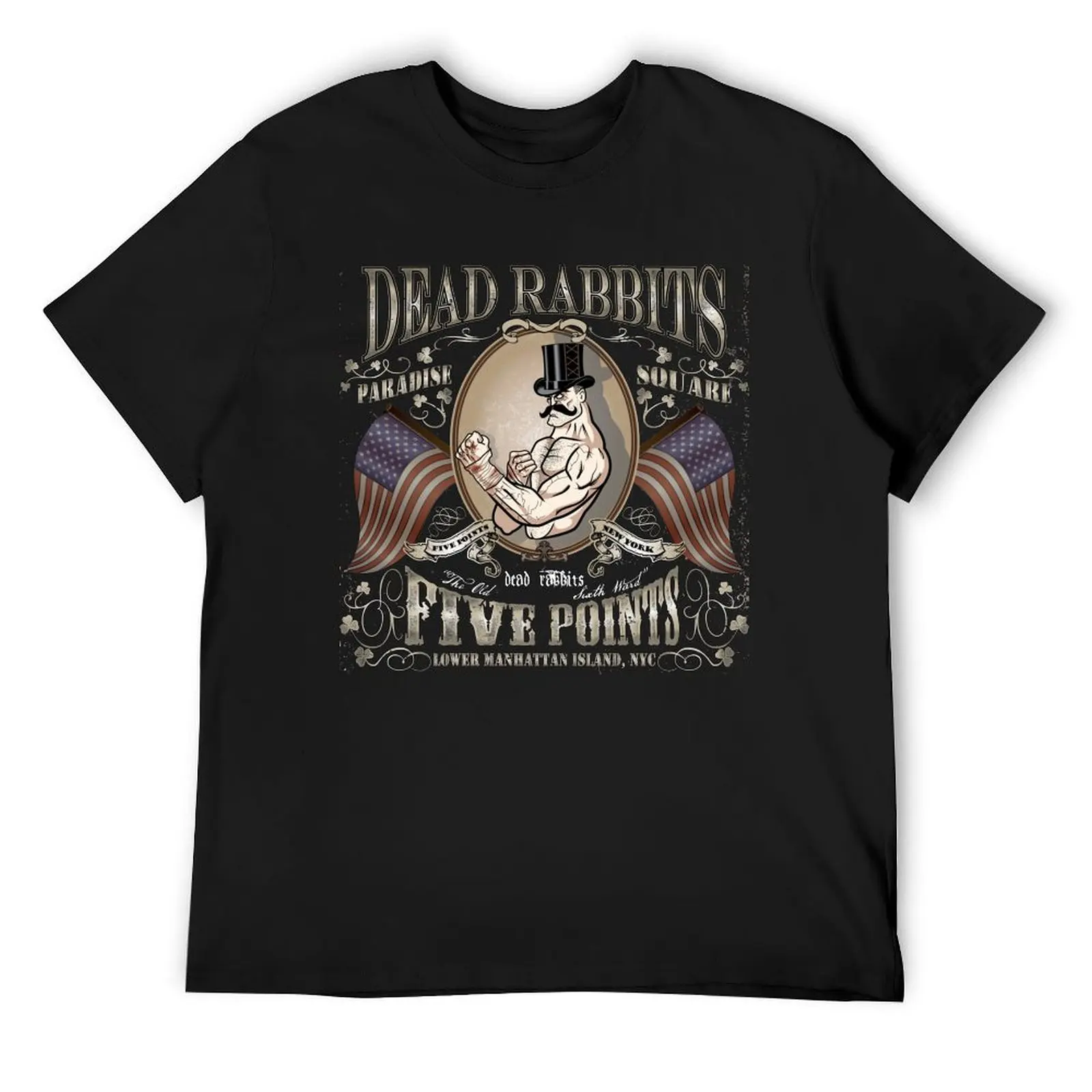 Dead Rabbits Brawler T-Shirt anime figures cute clothes big and tall t shirts for men