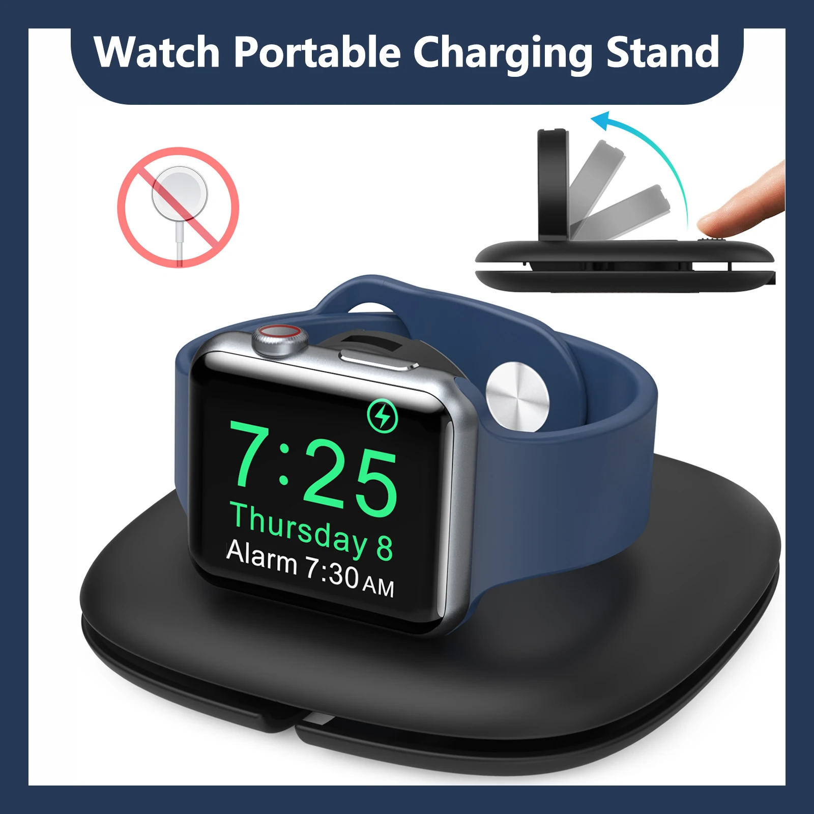 Apple Smart Watch Portable Charging Storage Stand ABS Storage Charging Portable Stand model for Apple Watch 1/2/3/4/5/6/SE