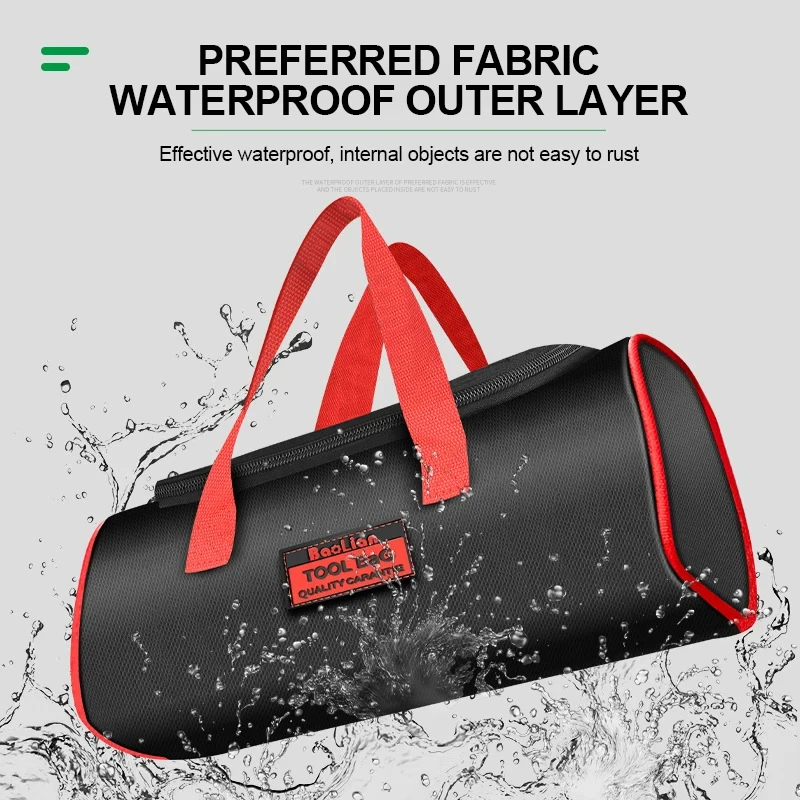 Large/Small Multifunctional Tool Bag Handbags Waterproof Wear Resistant Durable 1680D Oxford Cloth Portable Tool Storage Bag