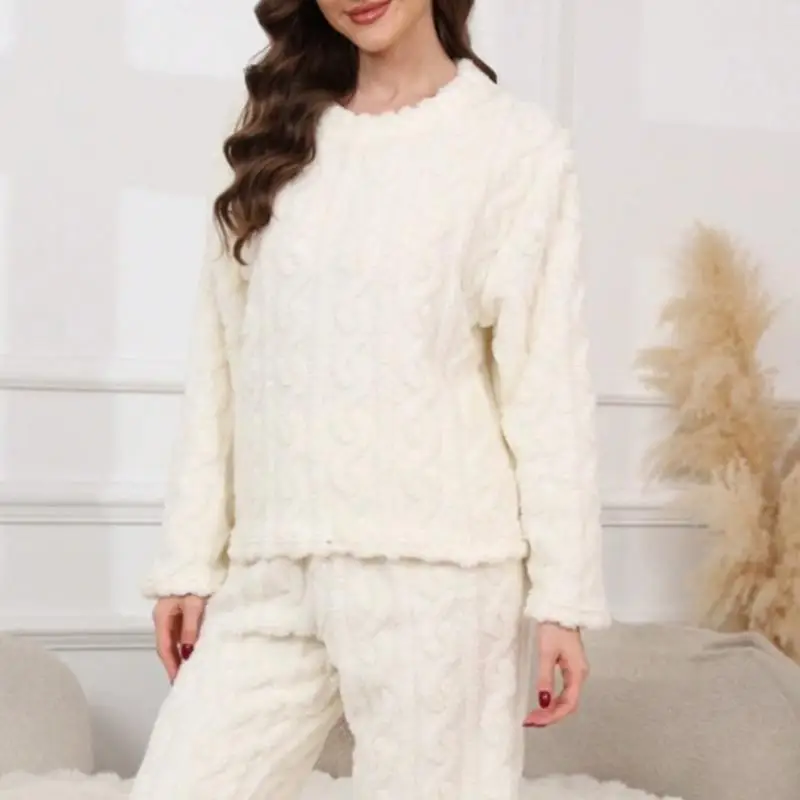 

72XE Women's Flannel Sleepwear Lightweight Warmth For Cold Winter Relax
