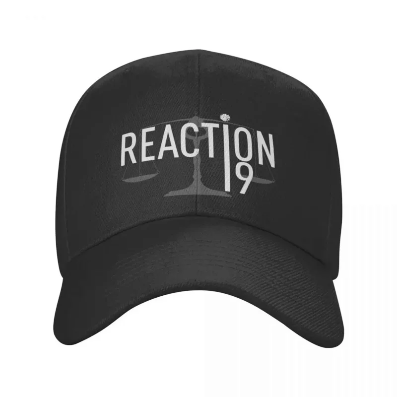 Reaction19 black background Baseball Cap Luxury Brand Hat Man Luxury Streetwear Military Tactical Cap Men Women's