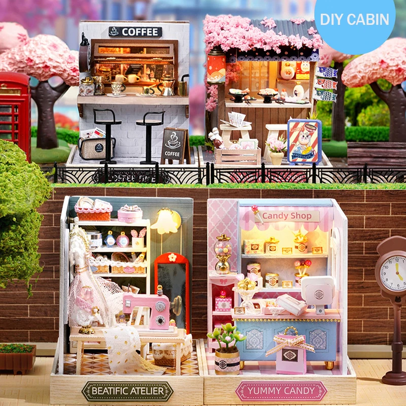 Mini DIY Miniature House Kit Wooden Craft Room Scene with Furniture Desktop Ornament Home Decor view 4