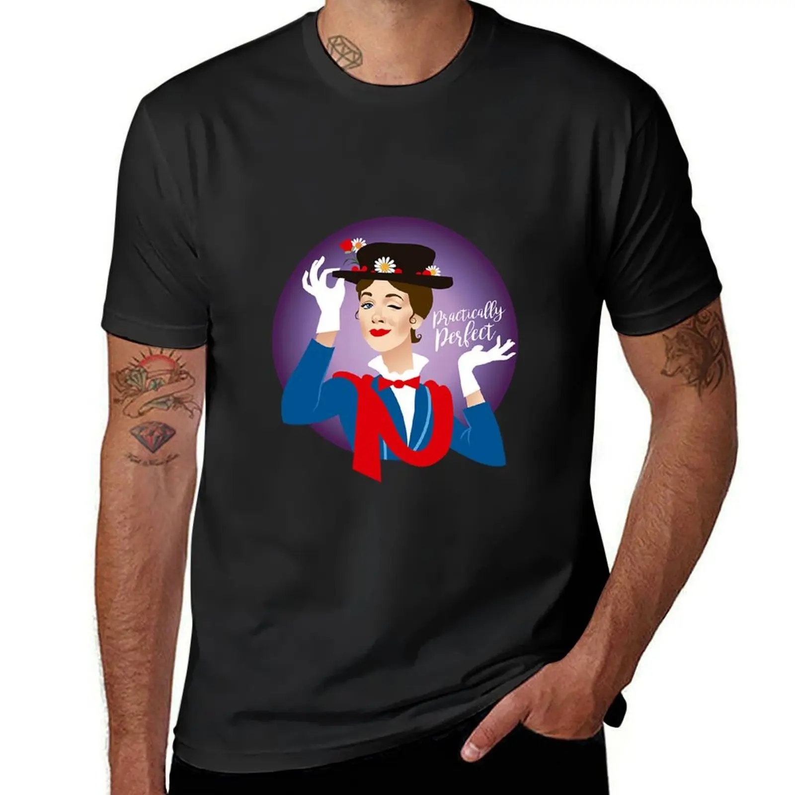 

MARRY POPPINS PRACTICALLY PERFECT T SHIRT T-Shirt Blouse football t shirt mens graphic t-shirts hip hop