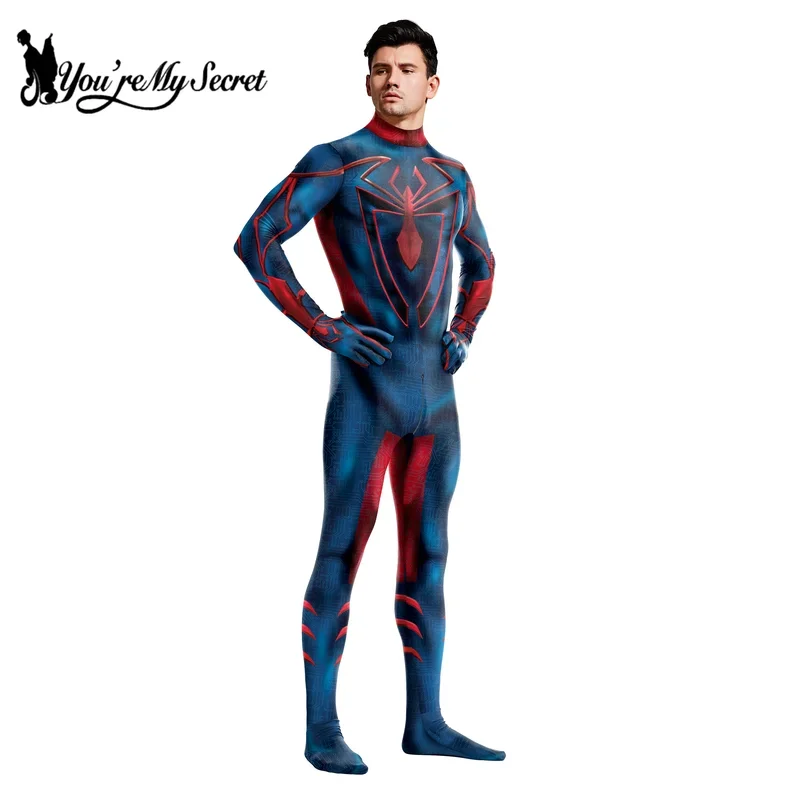 [You're My Secret] Anime Printing Fancy Outfit Long Sleeve Cosplay Superhero Costume Halloween Party Zenti Fancy Bodysuit