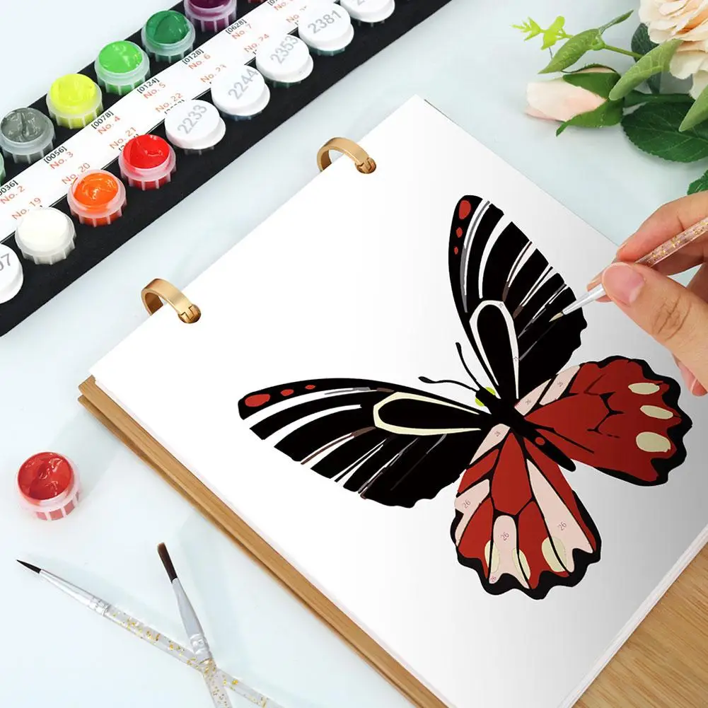 

2026 Desk Calendar Paint By Numbers Creative Ornament Hand Drawn Gift Commemorative Value For Family And Friend ﻿ H2V5