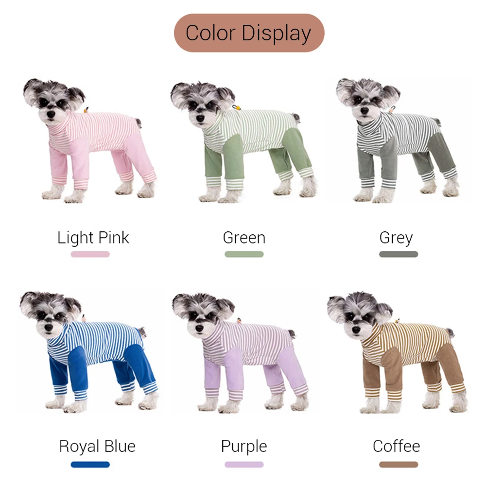 Mono para perro invierno a rayas cálido algodón cuatro patas - imagen 4