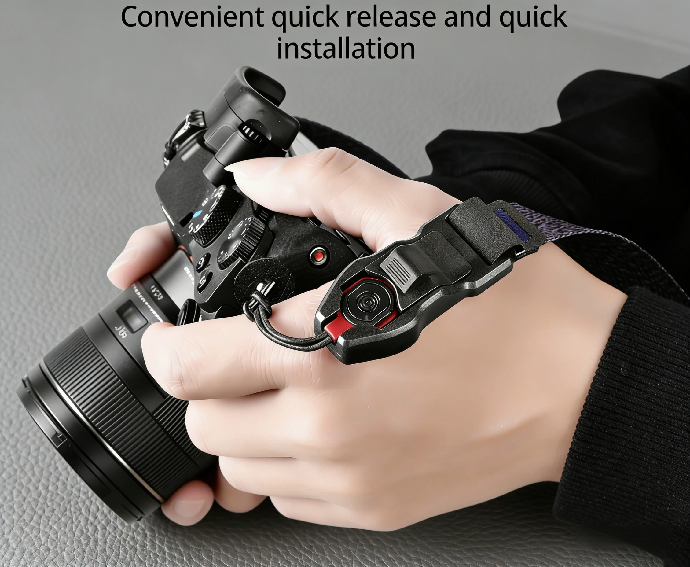 Adjustable Quick Release Camera Wristband Suitable for Fuji XT5 XT20 100Vi 100V XT30 XT50 Canon Gopro Compatible PD