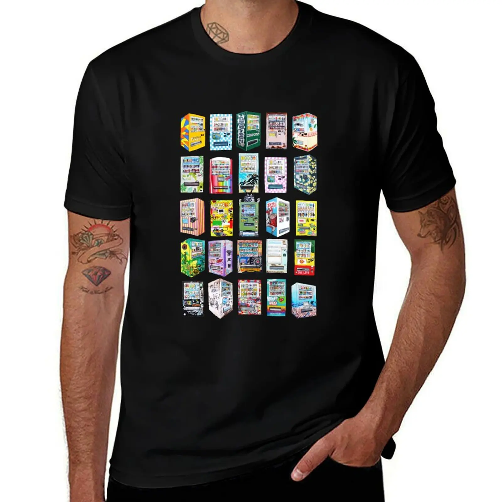 Okinawa Vending Machine Varieties T-Shirt Casual Everyday Short Sleeve T-Shirt