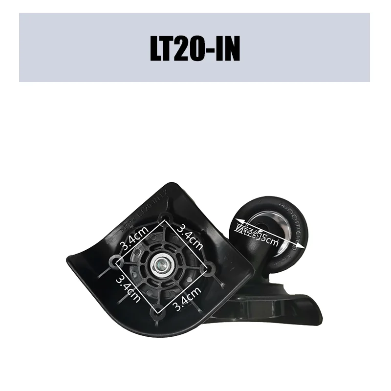 For HINOMOTO LT20-IN Universal Wheel Replacement Suitcase Smooth Silent Shock Absorbing Wheel Accessories Wheels Casters Repair