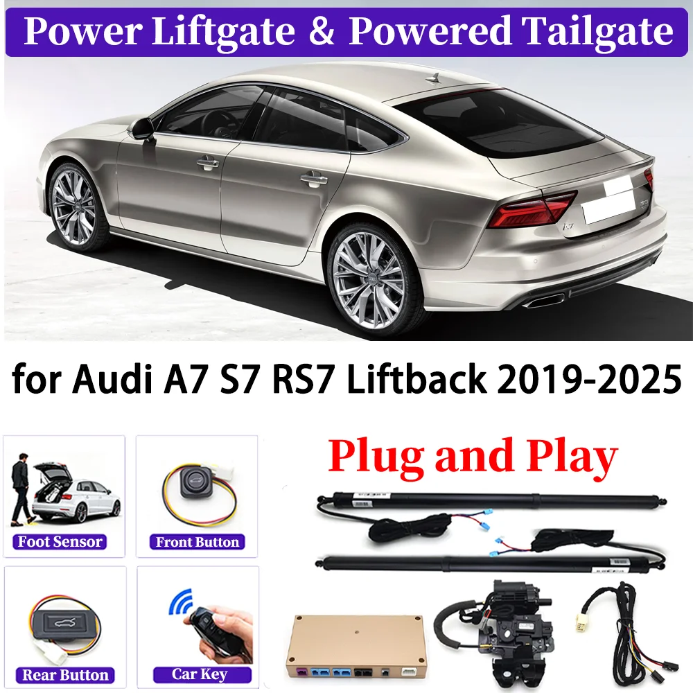 for Audi A7 S7 RS7 Liftback 2019-2025 Upgrade Car Automatic Power Liftgate Kit Smart Auto Electric Tailgate System Plug and play