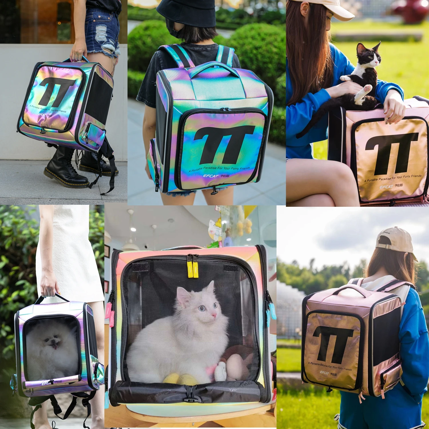 Fashion Pet Dog Cat Backpack 8KG Big Carrier Breathable Expand Mesh Kennel Outdoor Travel Dog Carrier Cat Tent