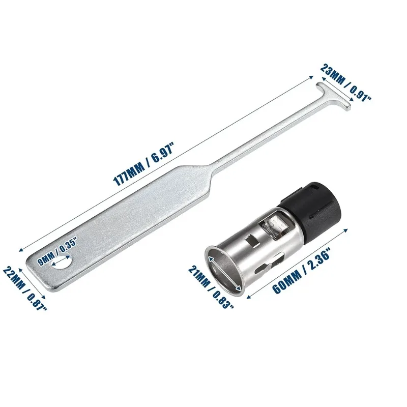 1PCS Cigarette Lighter Power Socket With Removal Install Tool OE 25774623 25776667 For Cadillac Chevrolet Buick GMC 1998‑2019