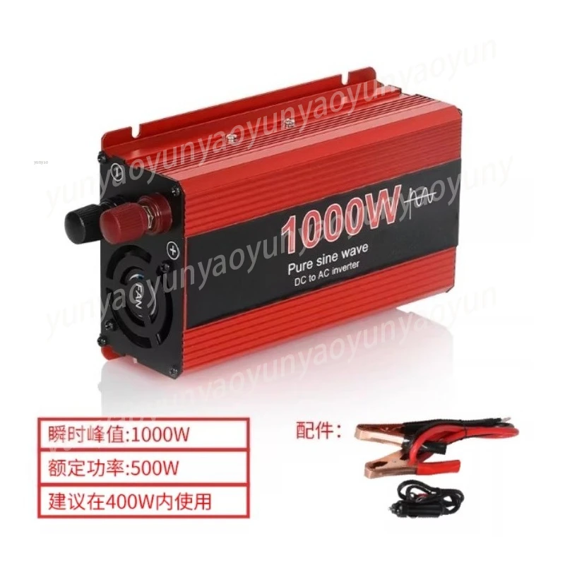 

Pure Sine Wave Inverter 12V 24V to 220V Power Converter Digital Display Car Truck Outdoor Portable Power Supply