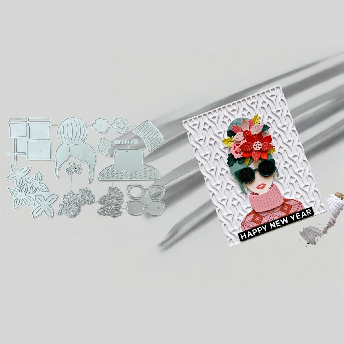 

Flower Girls Metal Cutting Dies for DIY Making Card Scrapbook Embossed Paper Album Craft Supplies Template Decoration