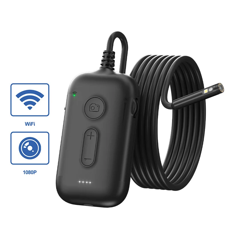 WIFI Endoscope HD1080P Single Dual Triple Lens Wireless Pipe Inspection Borescope Camera Car Checking Waterproof LEDs 2600mAh