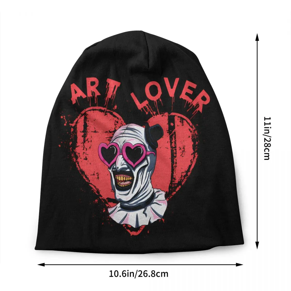 Custom Horror T-Terrifiers Halloween Love Skullies Beanies Caps Winter Warm Knitting Hat Men  Street Bonnet Hats Outdoor Ski Cap