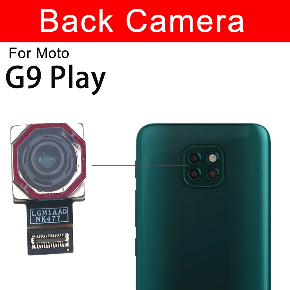 Rear Front Facing Main Camera For Motorola Moto G6 G7 G8 G9 Play G7 Plus G9 Power Small Back Camera Module Reaplacement Parts