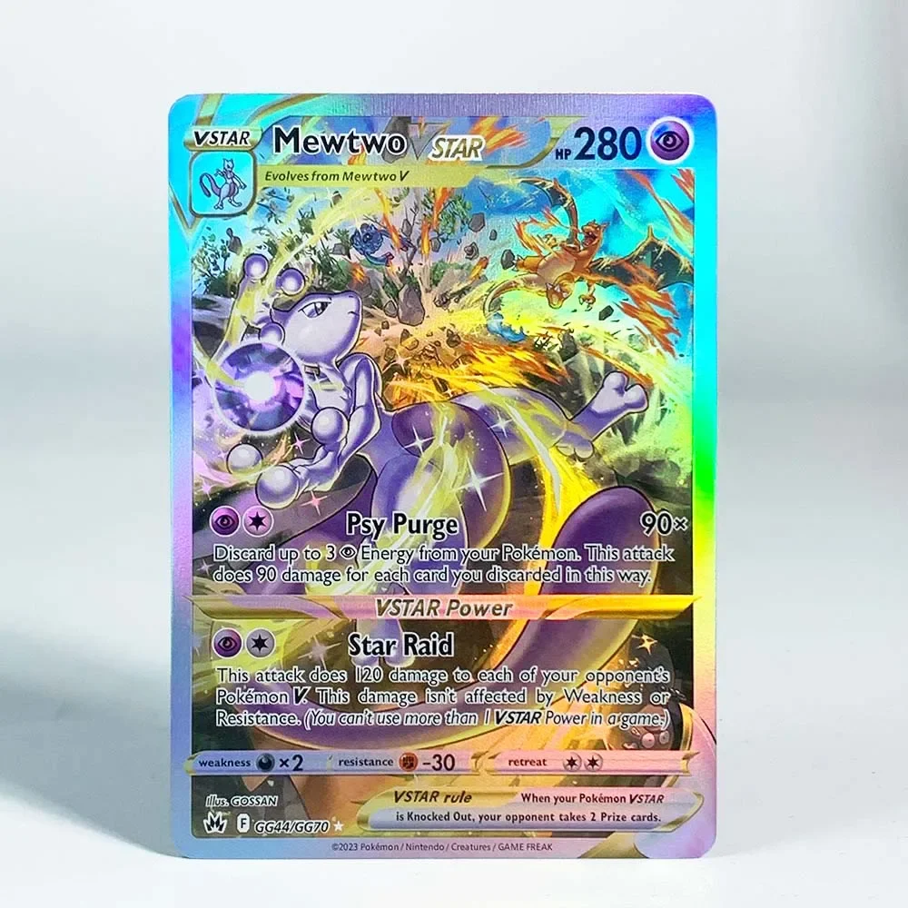 Proxy PTCG Sammelkarte Ancient Mew Klassische Limitierte Anime-Karten Zekrom Reshiram Victini Holographische Proxy-Karte Geschenkspielzeug – Detail 8