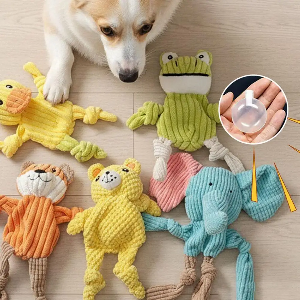 Dog Toy Options Plush Squeaky Dog Toys Set Chew Crinkle Toys for Puppies Dogs Durable No-stuffing Pet Play for Vigorous