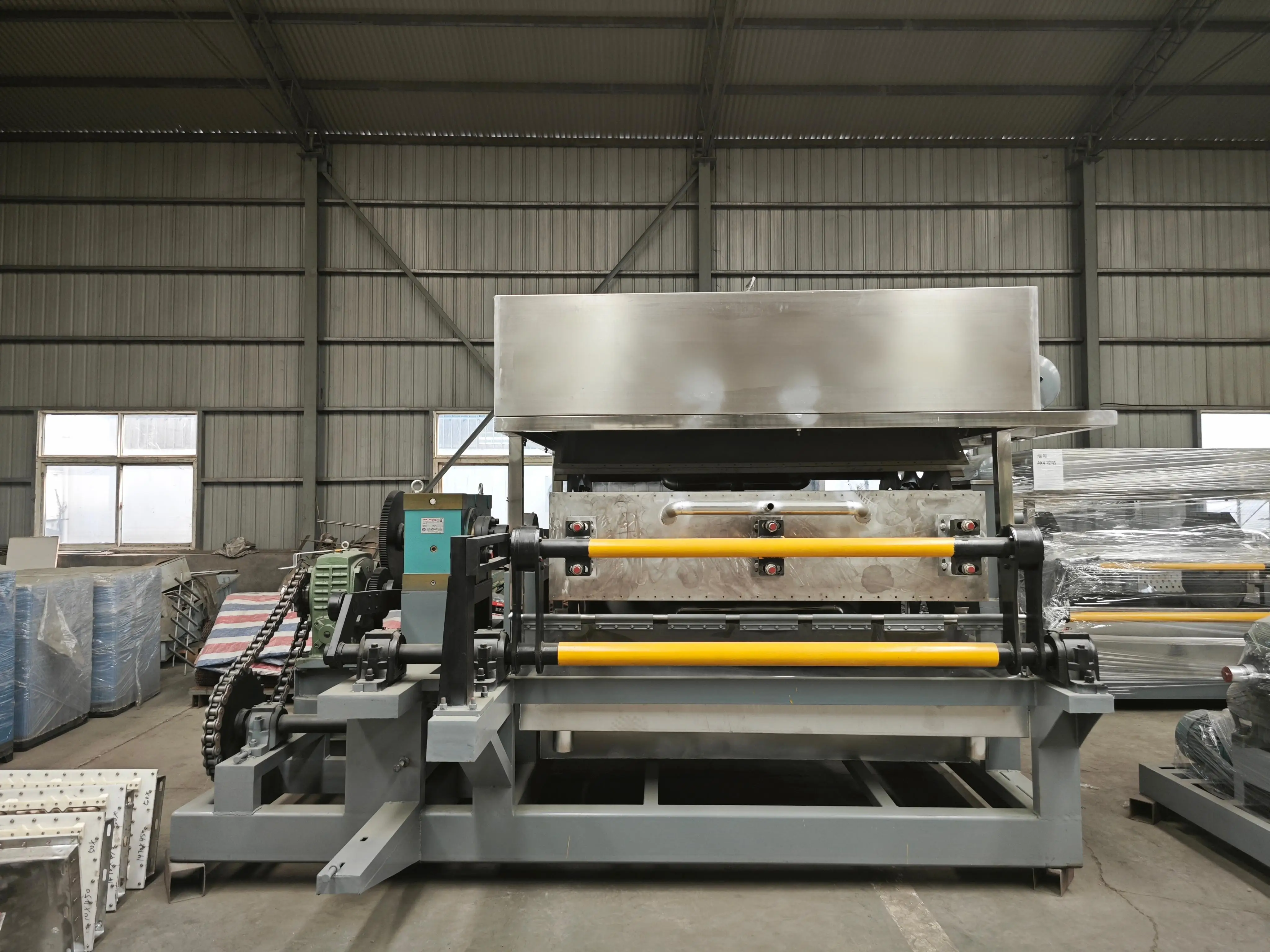 Eco-Friendly Paper Pulp Egg Tray Production Line Fully Automatic Forming Equipment with Dryer for Poultry Farm