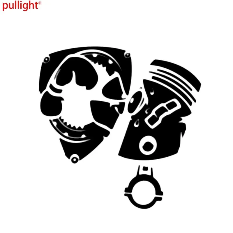 Rotating Vs Pistons Automotive Parts Design and Styling Window Bumpers Motorcycle Accessories Decoration Vinyl Stickers