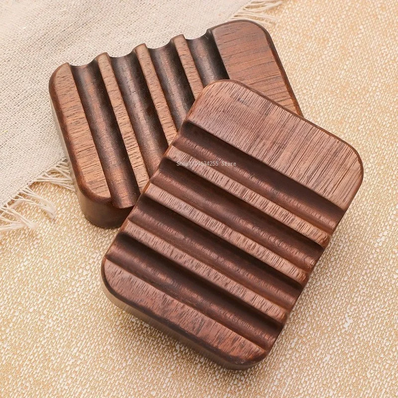 Walnut Wood Paint Brush Holder Stand for Brush Solid Wood Slot Pen Rest Desk Organizer Painting Supplies Drawing Accessories