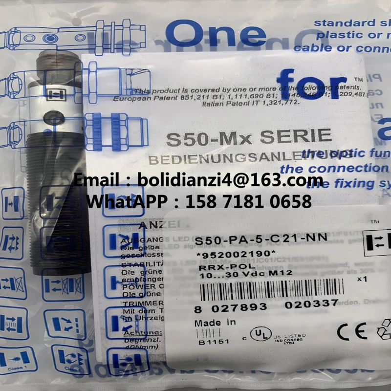 Sensore consegna veloce S50-PA-5-T01-PP S50-PA-5-T01-NN S50-PA-5-C21-PP S50-PA-5-C21-NN Disponibile