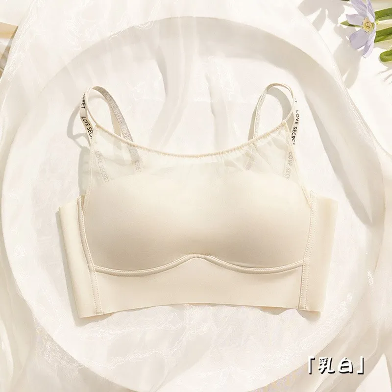 مثير الفرنسية اللاسلكية الصدرية للنساء دعم مريح لا Underwire تشكيل رفع AB كوب الثدي الصغيرة اليومية الصدرية 32-38 S-XL #1
