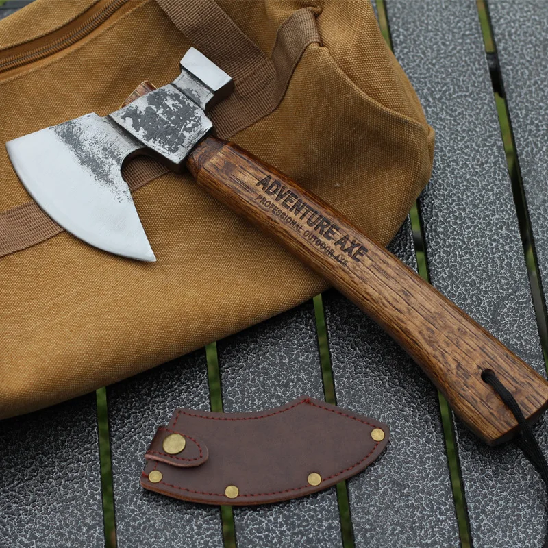 

Hand-forged T actical Small Hand Axes Woodworking Axes Outdoor Camping Household Firewood Splitting and Felling Hand Tools