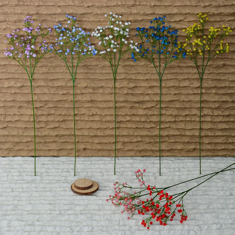 1/3 Stück weiße Gypsophila künstliche Blumen Hochzeit DIY Blumenstrauß Dekoration Arrangement Kunststoff gefälschte Blumen Heimdekoration – Detail 4