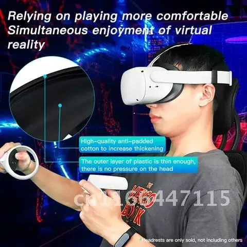 

Head Strap For Oculus Quest 2 Helmet Soft Headband Cushion Removable Professional Vr Headsets Pad For Oculus Quest 2
