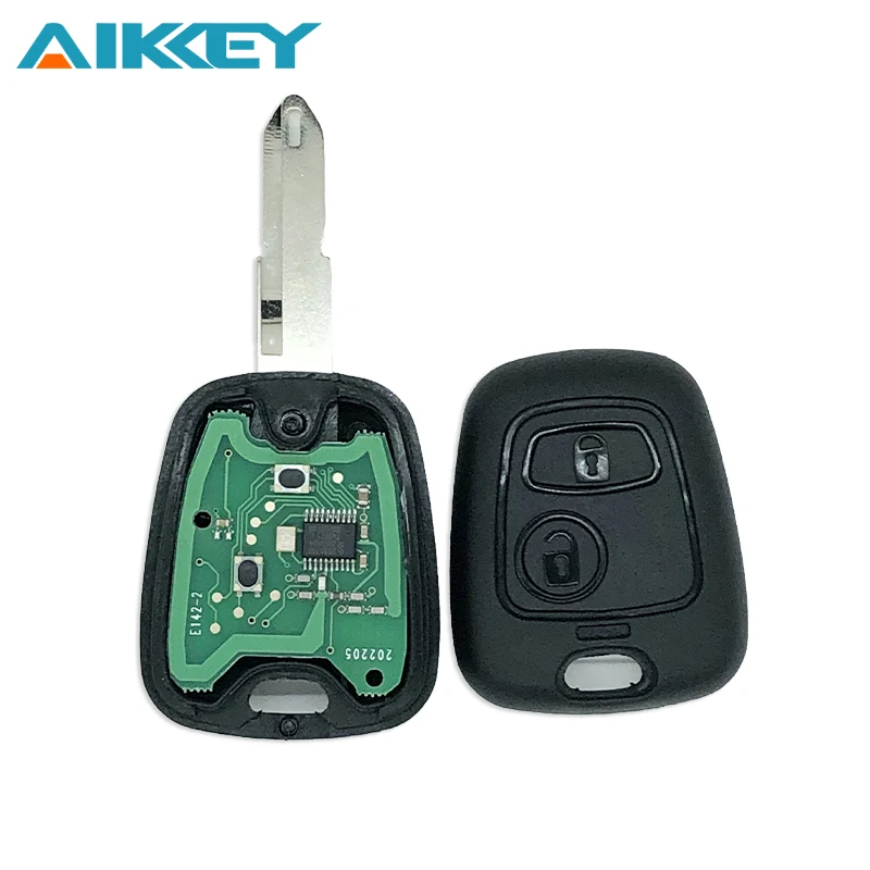 433MHz Car Remote Key for Peugeot 206 433MHZ &Circuit board &NE73 Uncut blade Complete Control key