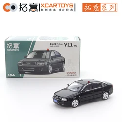 XCARTOYS 1/64 Alloy Car Model Toy Die Cast Audi A6 C5 Police Black Friends Gifts Collect Ornaments Kids Xmas Gift Toys for Boys