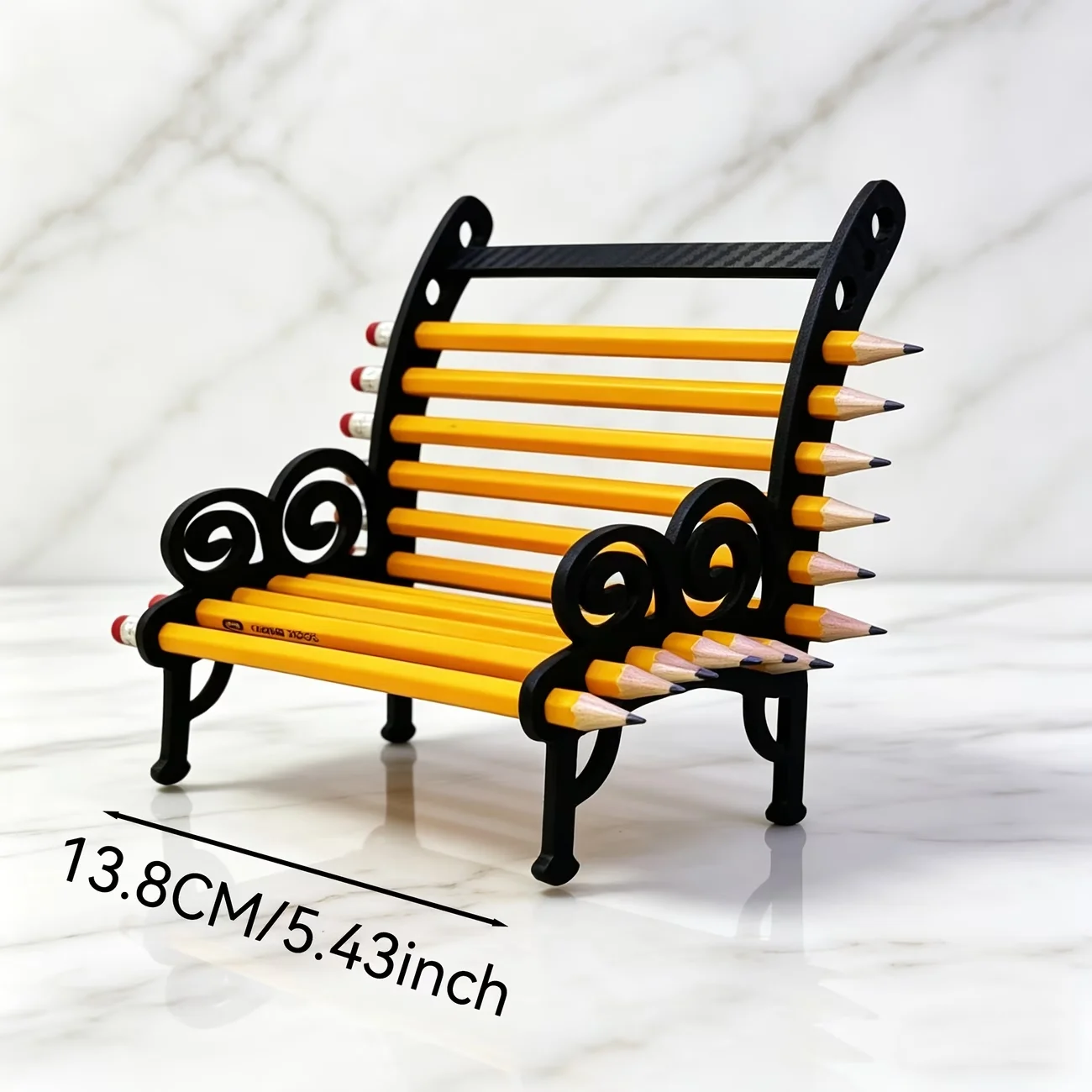 Creative mini stool-shaped pencil holder, self-assembled colorful color pencil storage rack
