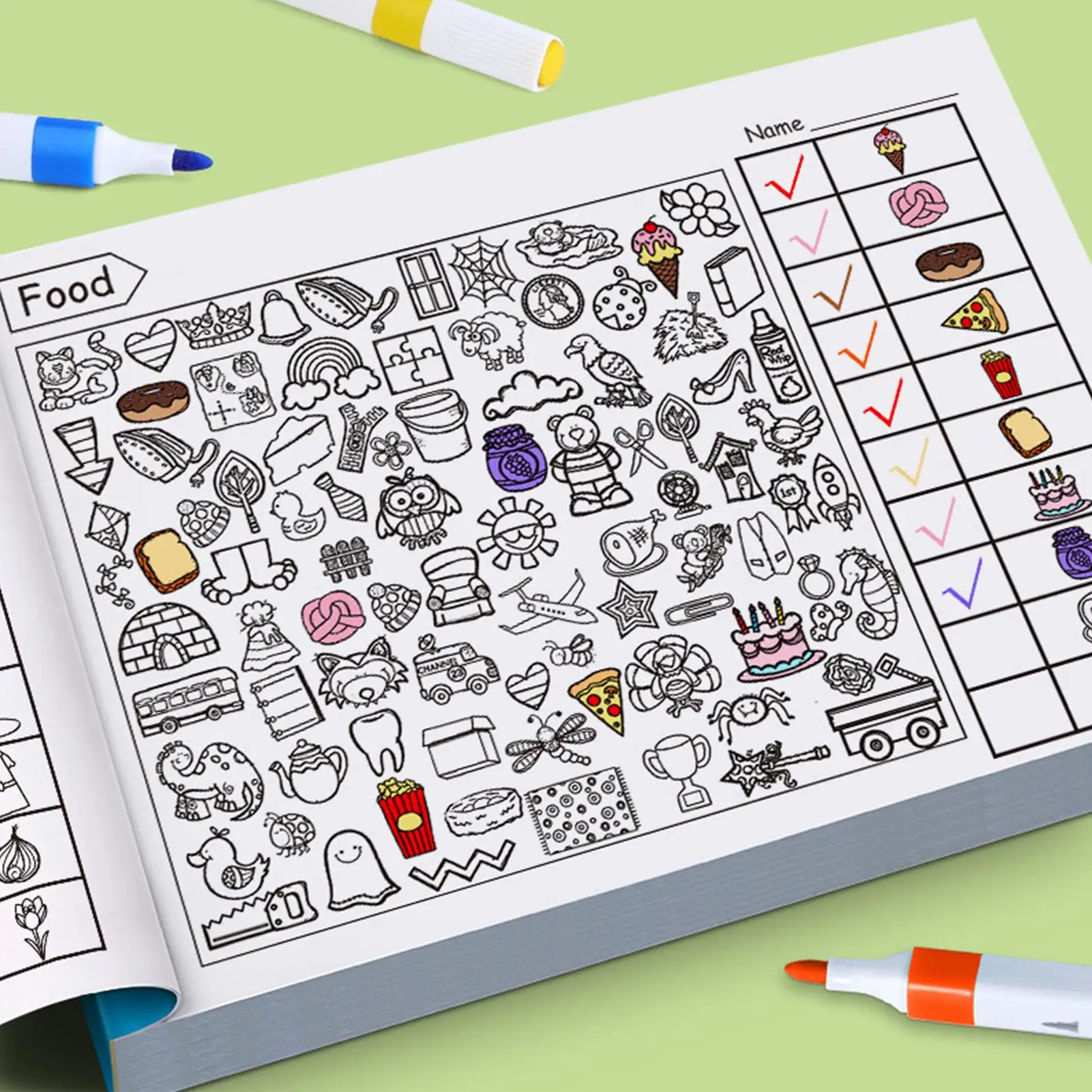 كتاب أنشطة ما قبل المدرسة مع ألعاب مطابقة ألغاز تعليمية وتلوين لعبة تعلم صديقة للسفر للأطفال 3-5، المنزل والمدرسة #4