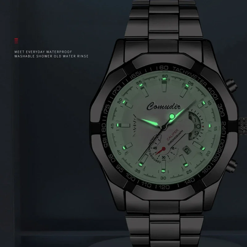 ساعات رجالي فاخرة على الموضة حركة أوتوماتيكية مجوفة لتقويم الأعمال ساعة يد كاجوال من الفولاذ المقاوم للصدأ