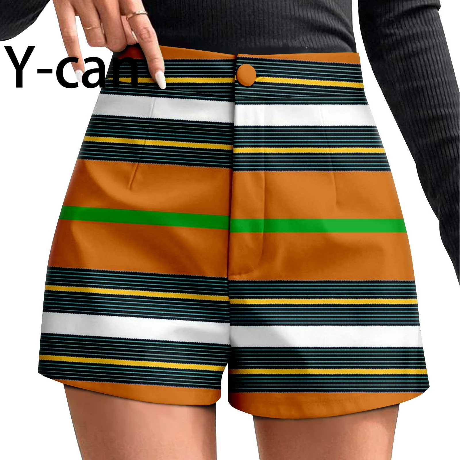 2024 African Women‘s Shorts Summer Vacation Beach Shorts Pants Mini Shorts Dashiki Ankara Print Hot Women Shorts 2421007