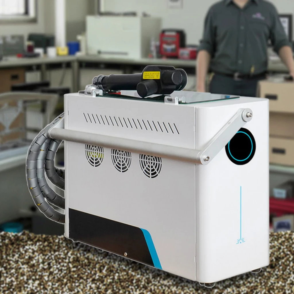 

Новейшая модель лазерной чистящей машины Pulse Cleaner 200 Вт с ручкой, воздушным охлаждением, для удаления ржавчины, краски, масла, дерева, камня