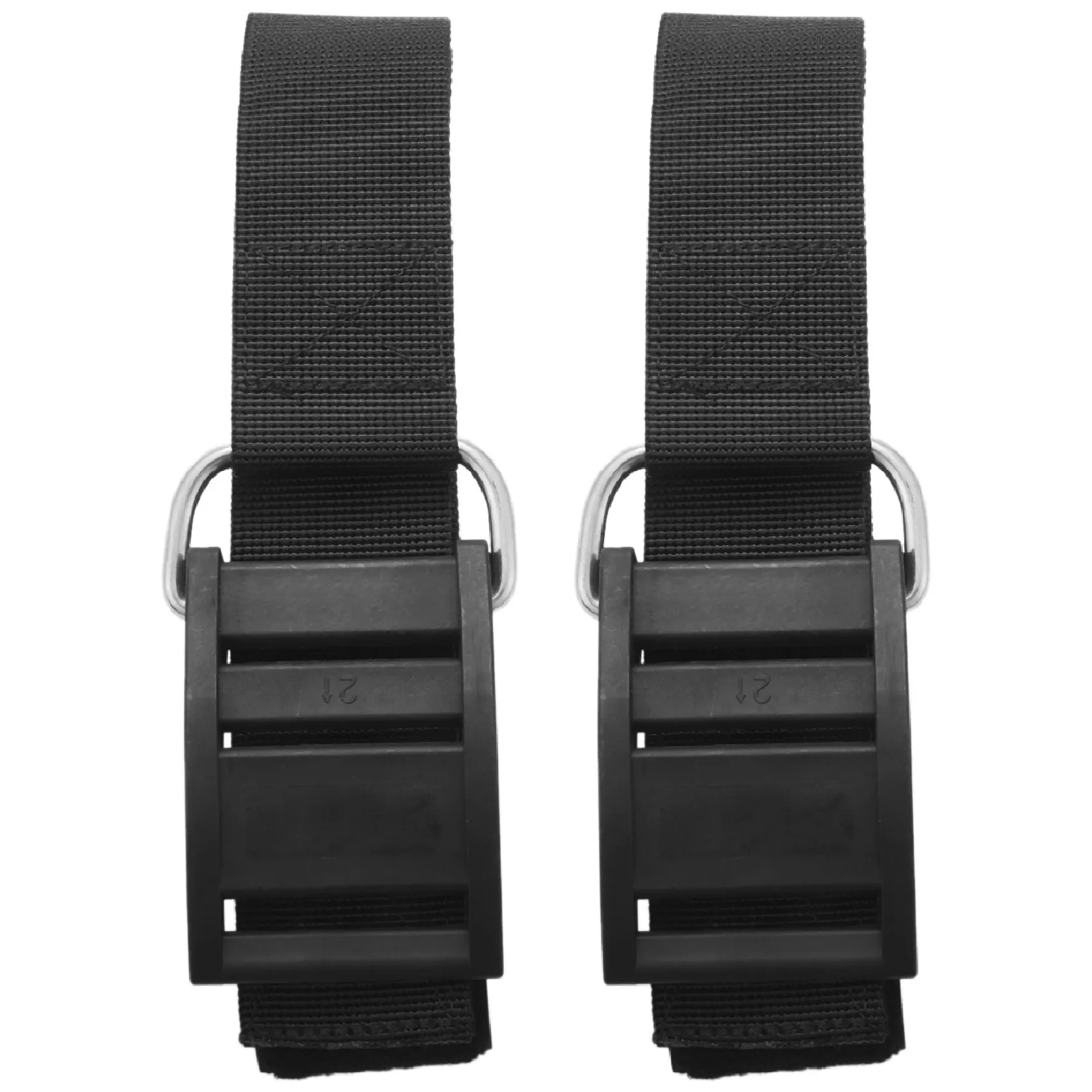 2Pcs Scuba Diving Tank Cylinder Strap Weight Webbing Belt with Buckle Black