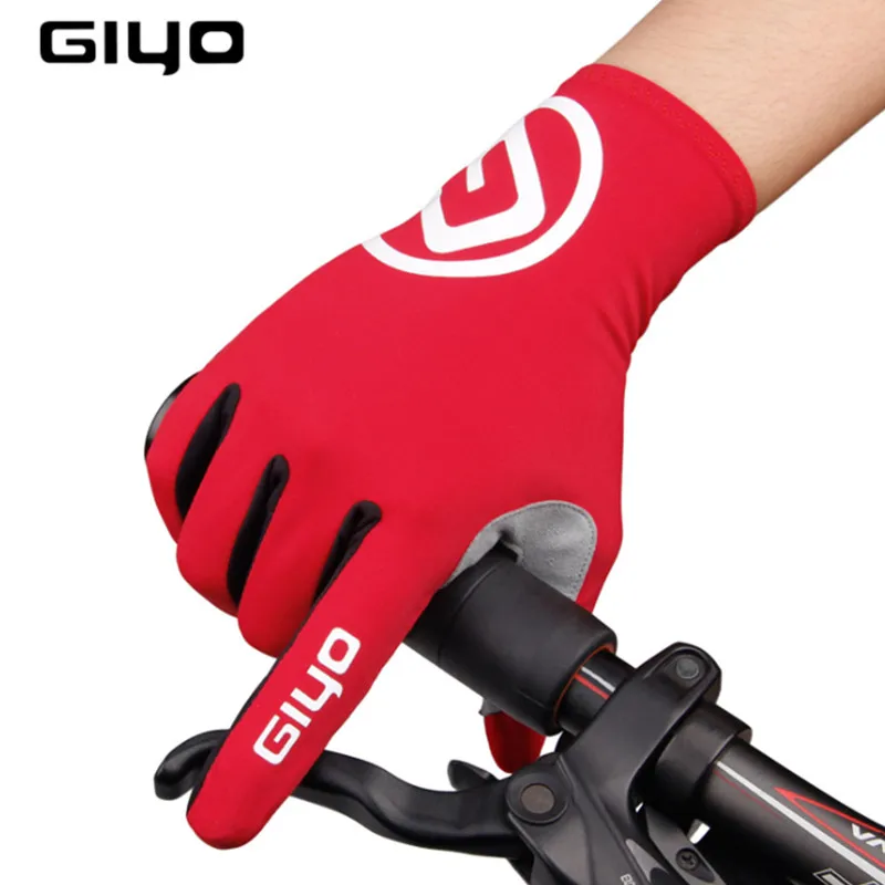 GIYO ciclismo guanti autunnali dita complete bicicletta MTB Cycl guanto uomo donna per Spotrs palestra Fitness pesca bici guanto da allenamento