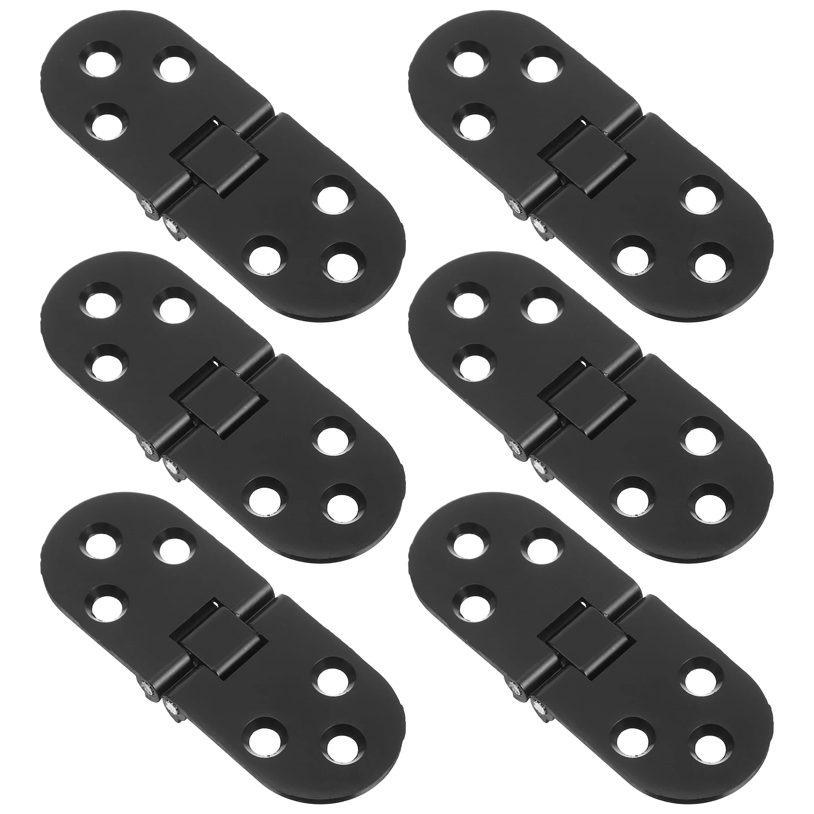

6pcs Hinges Folding Flip Cabinet Door Drawer Rack Small Gate Table Furniture Hardware Hidden Design Durable Aluminum