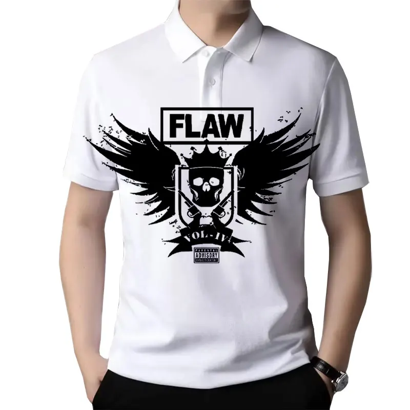 

Flaw Band 3D Printed Fashion Casual Shirts Men's /Women's Short Sleeves Loose Breathable Tennis Shirts