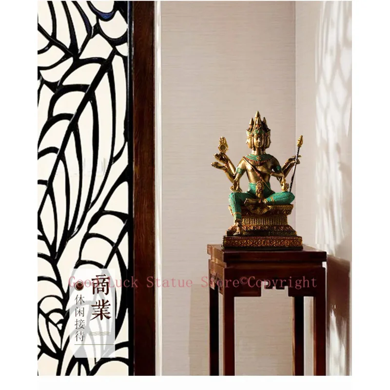 شخصية بوذا بأربعة جوانب ، سحر الحظ في جنوب شرق آسيا ، تايلاند ، براهما ، متجر الشركة ، المنزل ، تمثال فنغ شوي