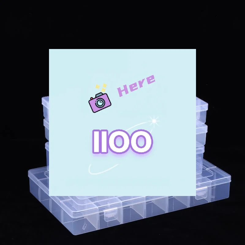 

【IIOO】1/3Pcs Jewelry Earring Case Container 15/18/24/28/30/36 Grids Transparent Plastic Compartment Box Screw Tool Storage Boxes