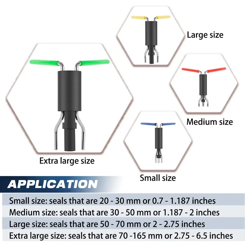 Anx Seal Twistors Install Tools Hydraulische Cilinder Zuigerstang Afdichting U-Cup Twistor Installatieset Werken Op 0.7 Inch-6.5 Inch Afdichting