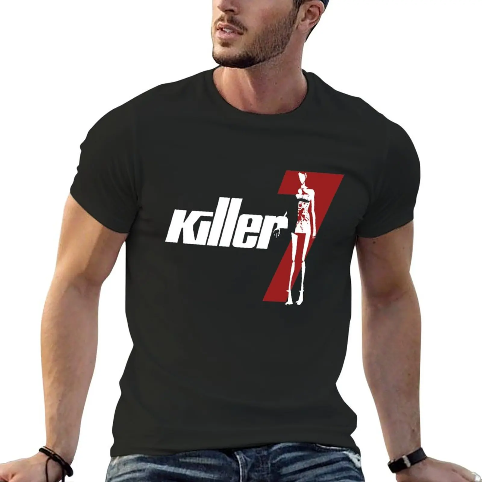 Killer7 T-Shirt korean fashion quick drying anime anime t shirts plus size men clothing