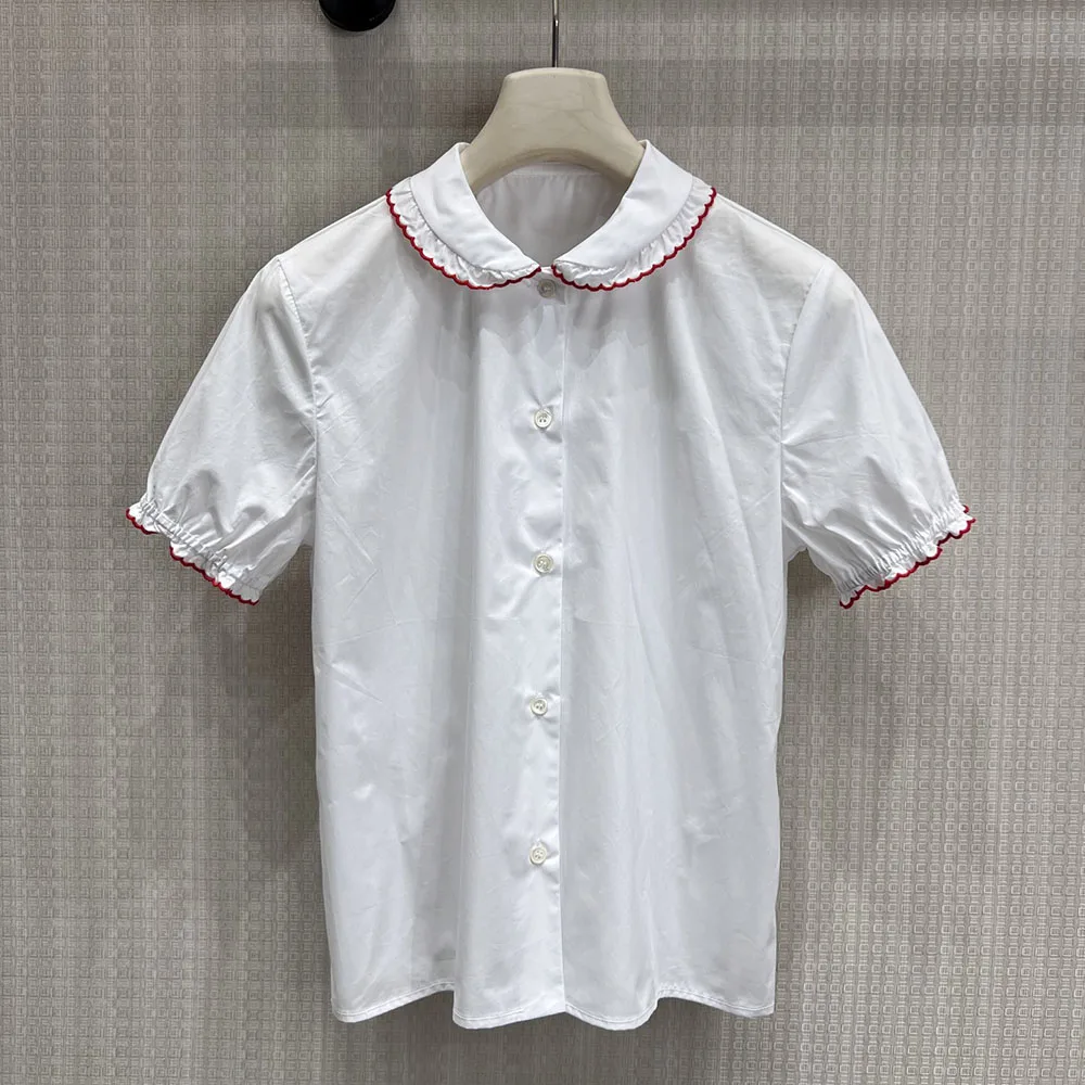 

High-quality 2026 new style women's short-sleeved casual shirt, summer fashionable lightweight women's shirt xy150516